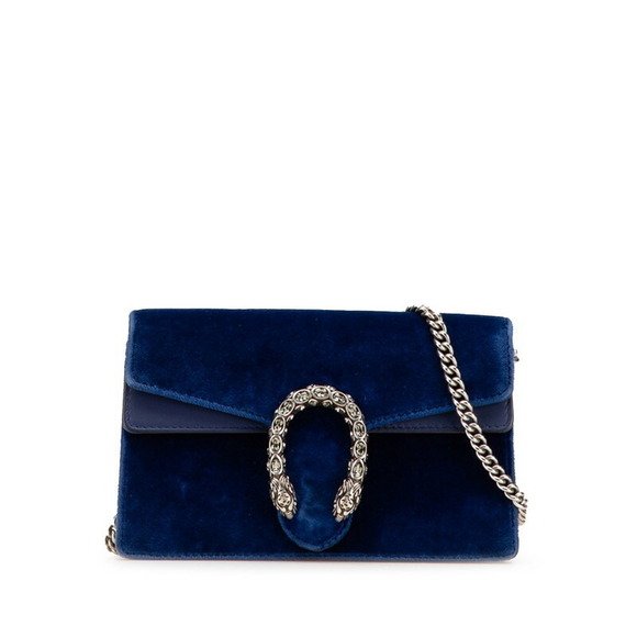 Gucci Handbags - Gucci Dionysus Chain Crossbody Shoulder Bag Blue Velvet